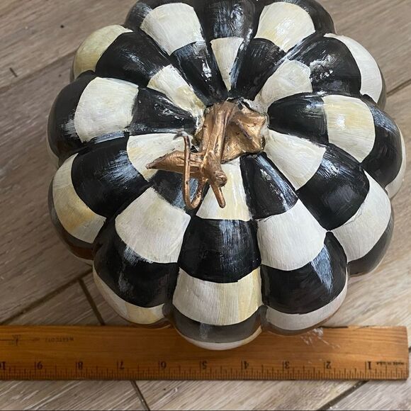 Designer Inspired Hand Painted Pumpkin - Picture 2 of 5